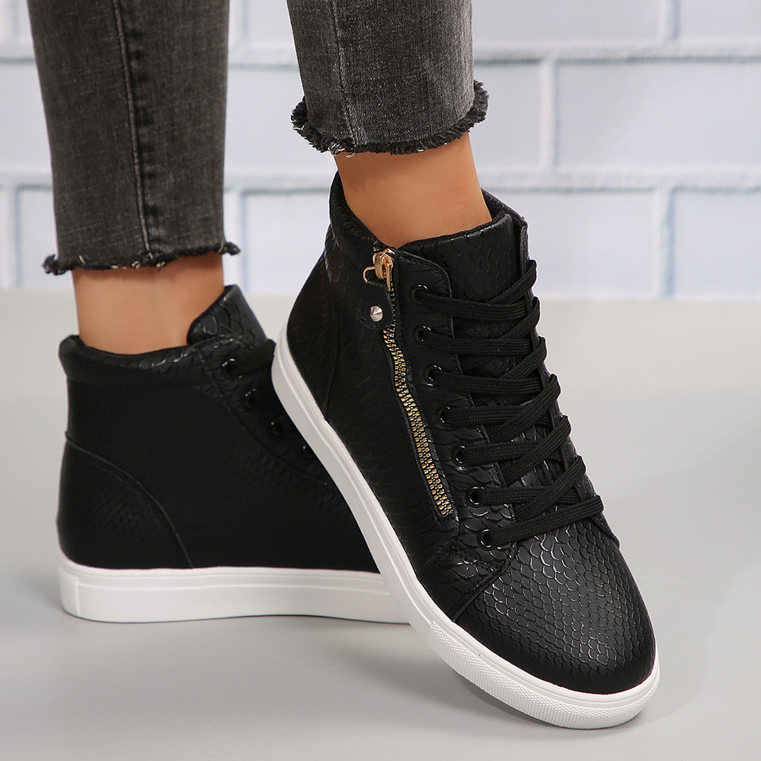 Daniella - Stilvolle Sneakers mit Reißverschluss für Damen