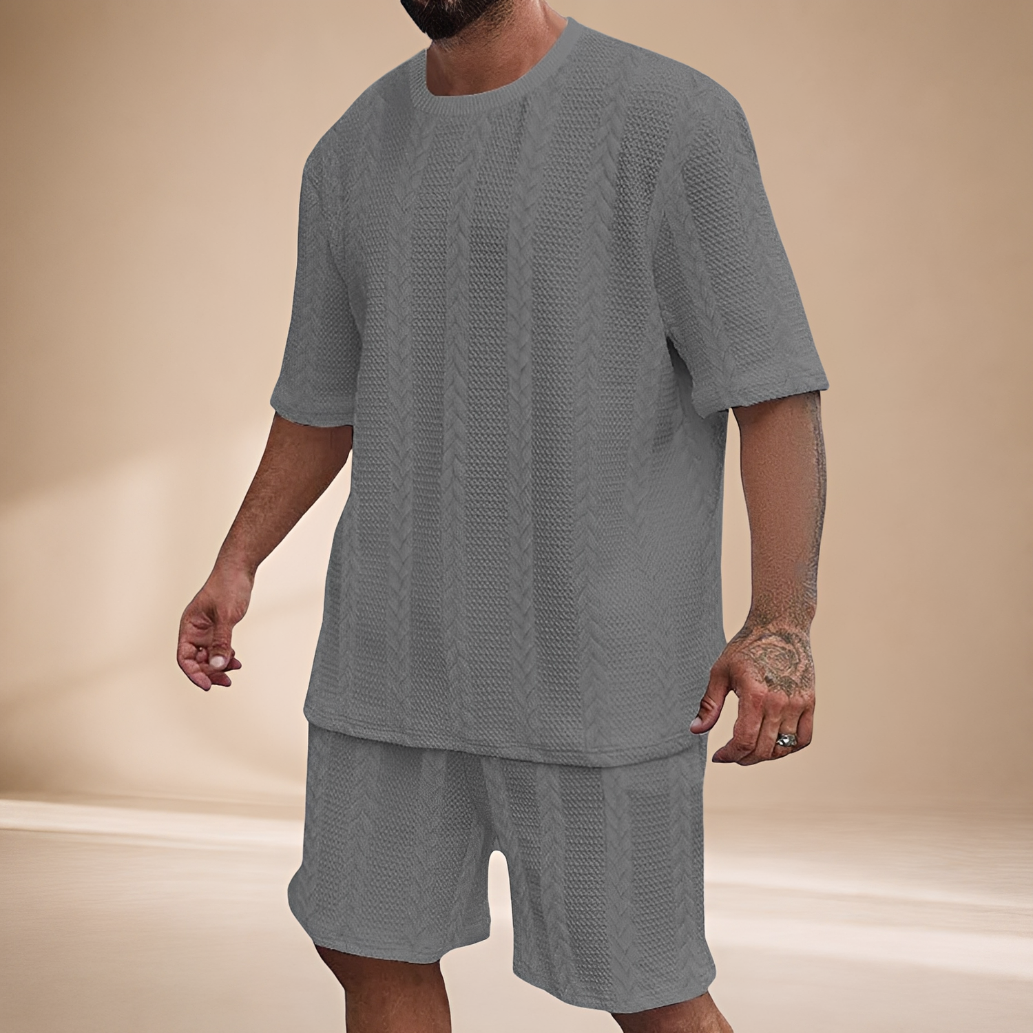 Johnston - Entspanntes Set aus Oberteil und Shorts