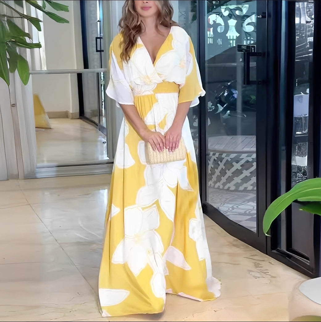 Alessia - Schickes, locker geschnittenes Blumenkleid