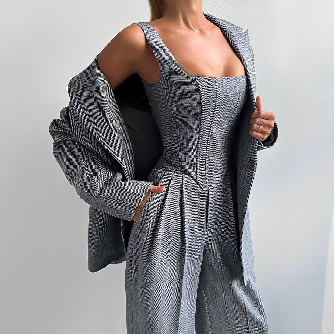 Madeline - Stilvolles dreiteiliges Blazer-Set für Frauen