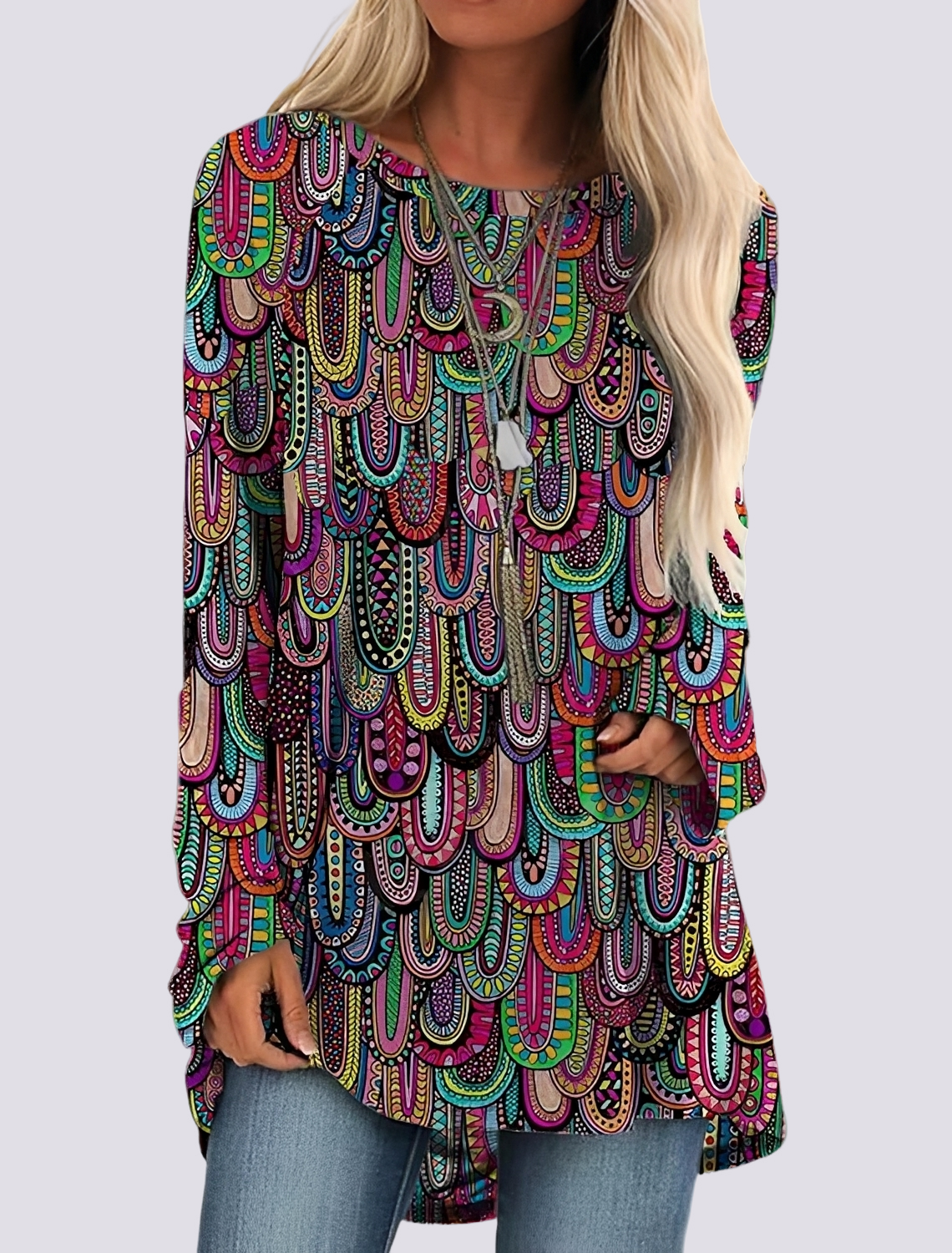 Monica - Stilvolles Ethno-Hemdkleid