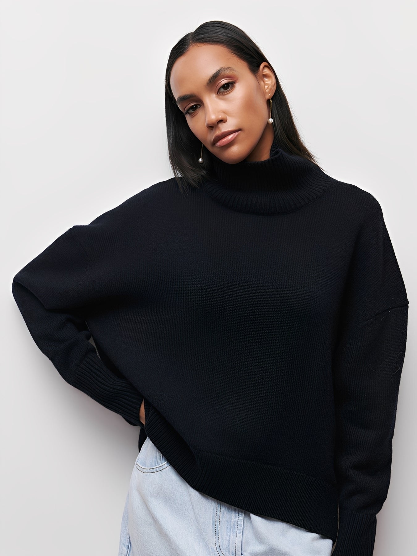 Marva - Stilvoller Damenrollkragenpullover, der warm hält