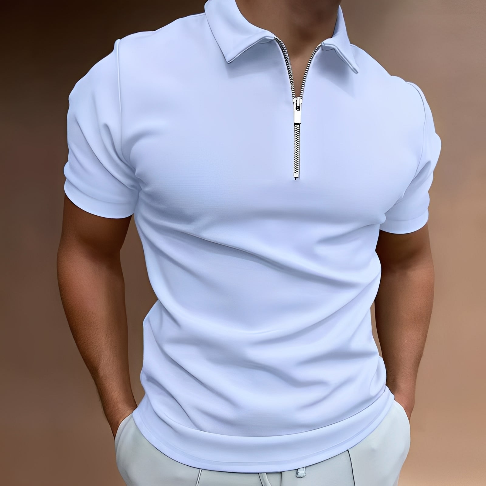 Carlos - Stilvolles Herren-Polohemd mit Zipper