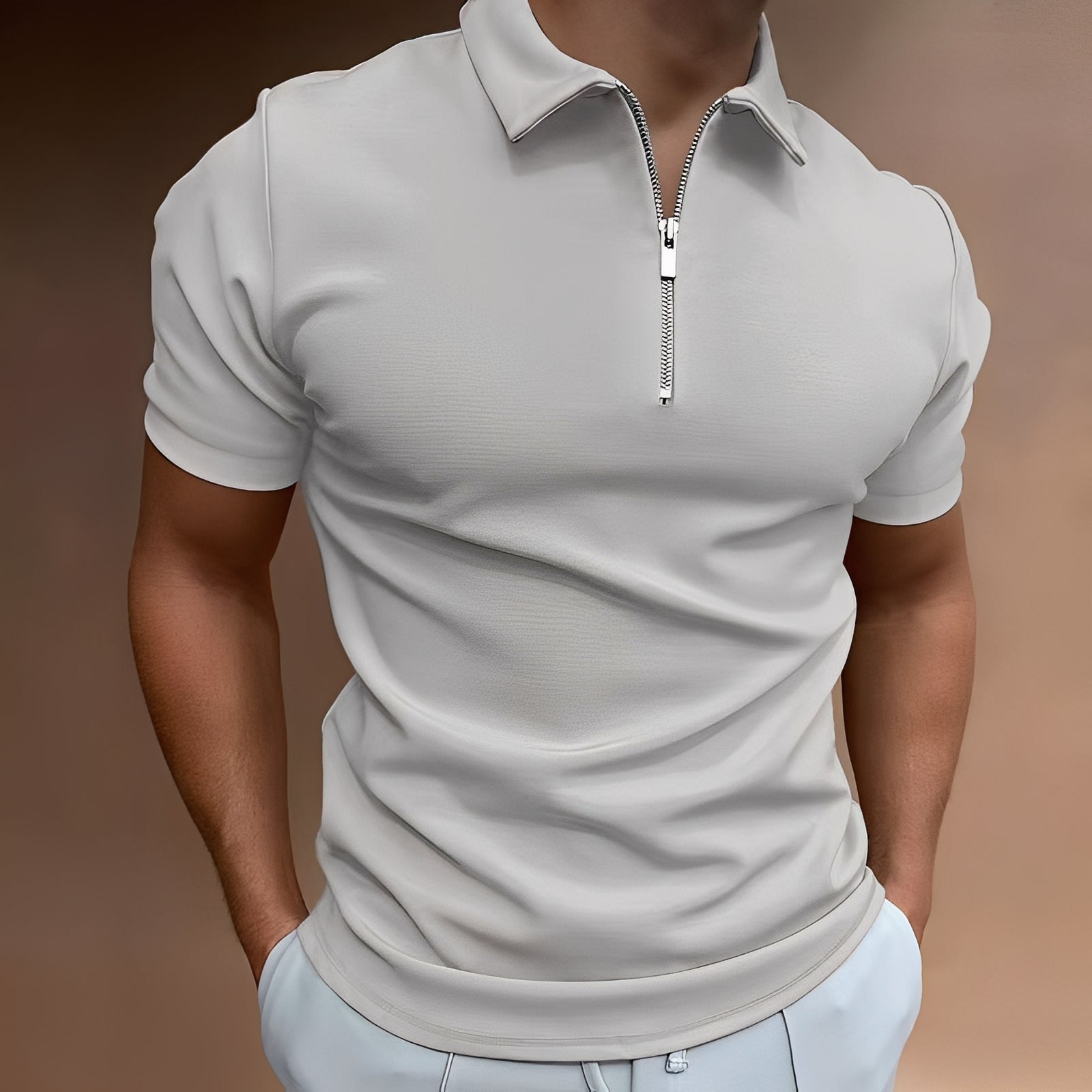 Carlos - Stilvolles Herren-Polohemd mit Zipper