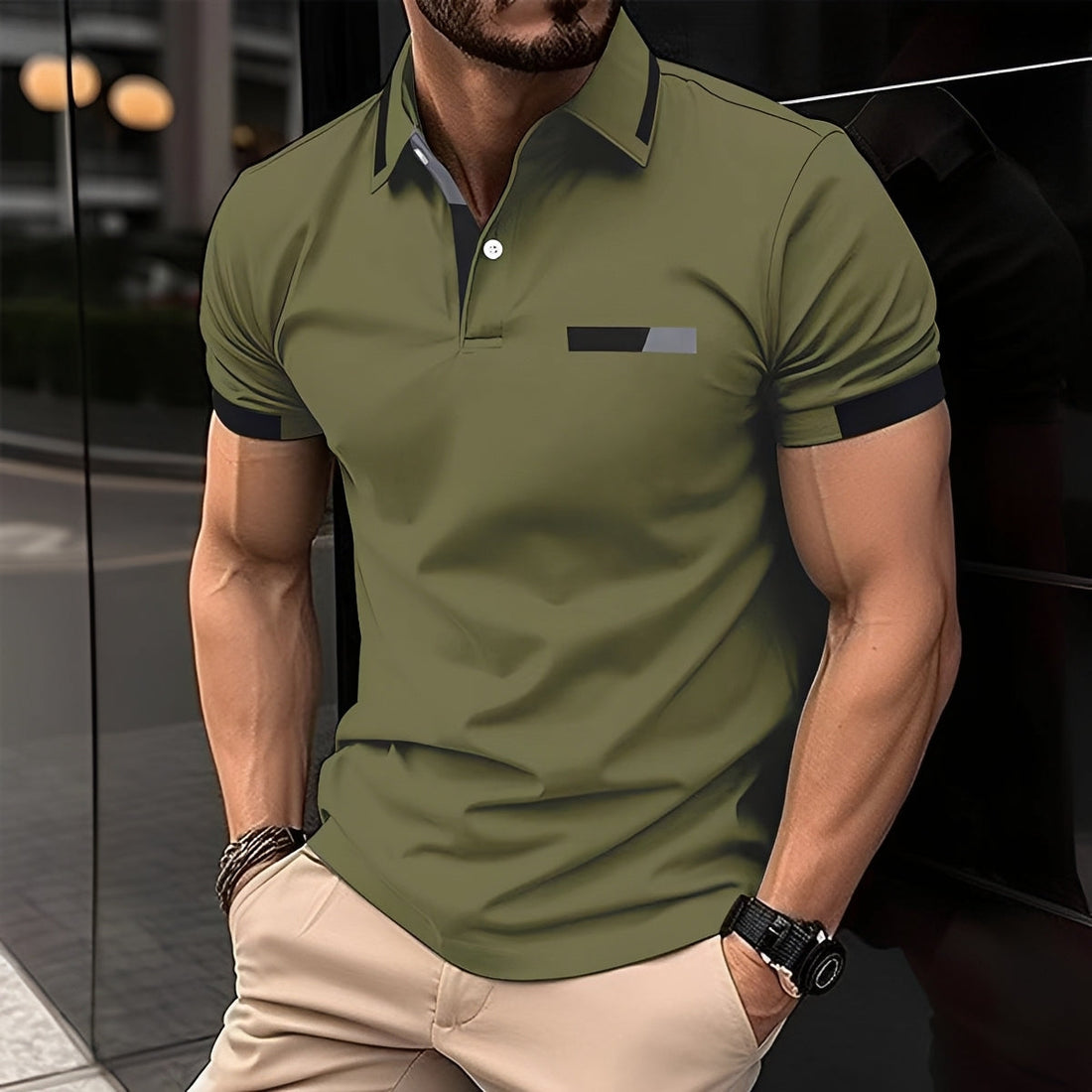 Julian - Stilvolles, sportliches Polohemd mit Reverskragen für Herren