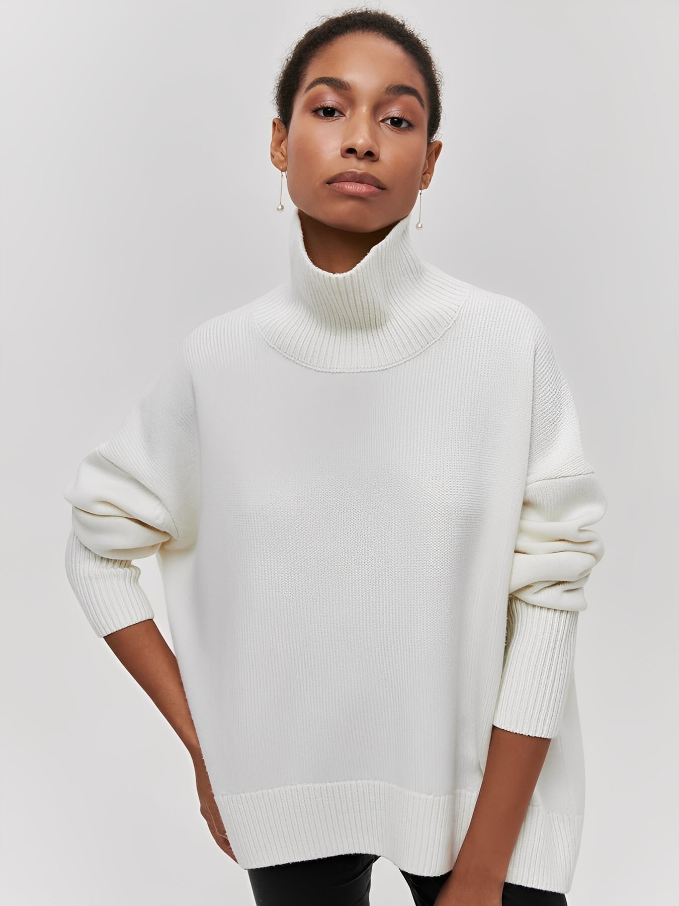 Marva - Stilvoller Damenrollkragenpullover, der warm hält