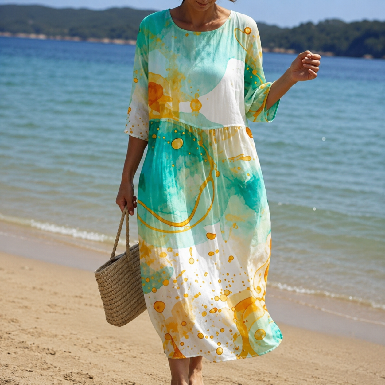 Miranda - Elegante Blumenkleider mit bedecktem Bauch