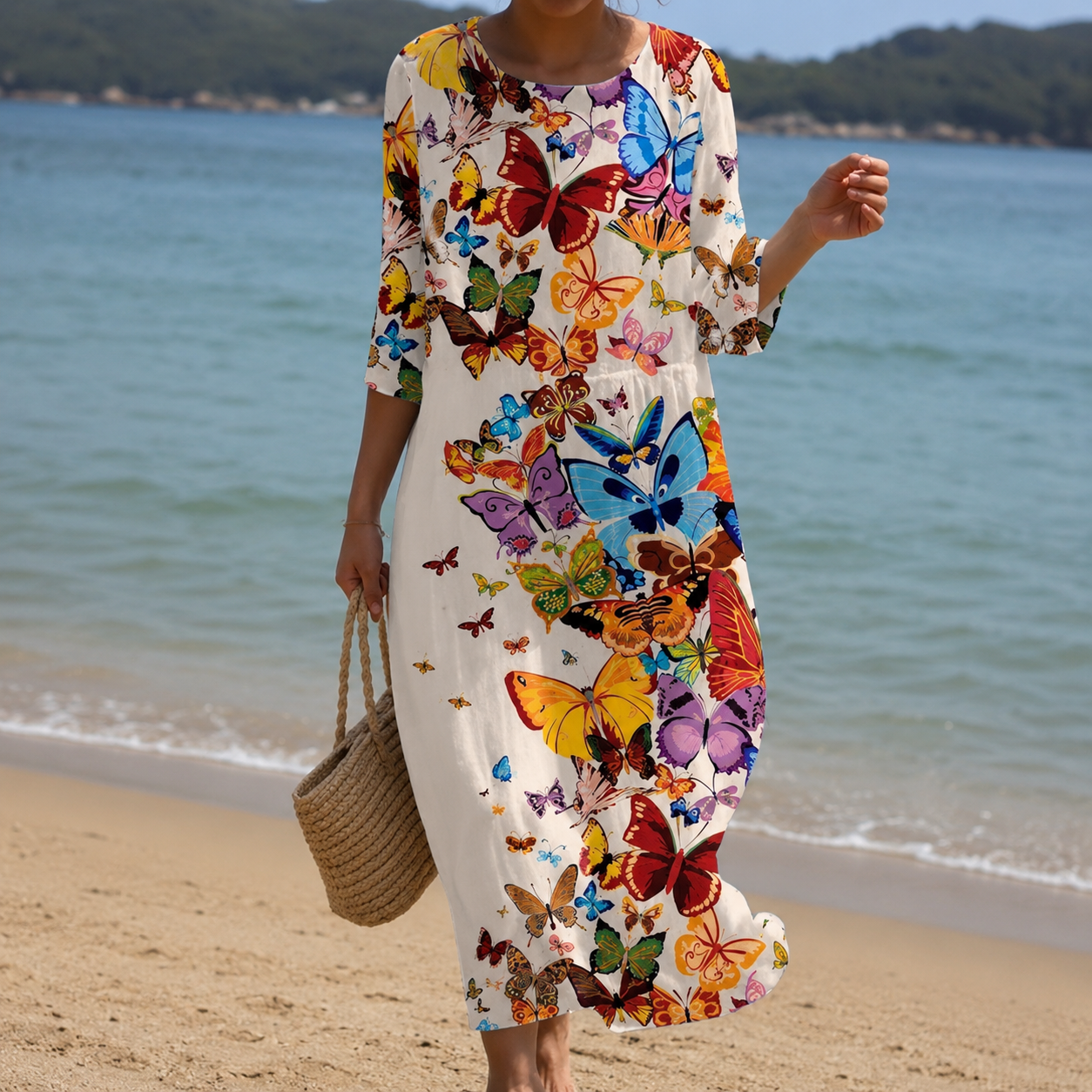 Miranda - Elegante Blumenkleider mit bedecktem Bauch