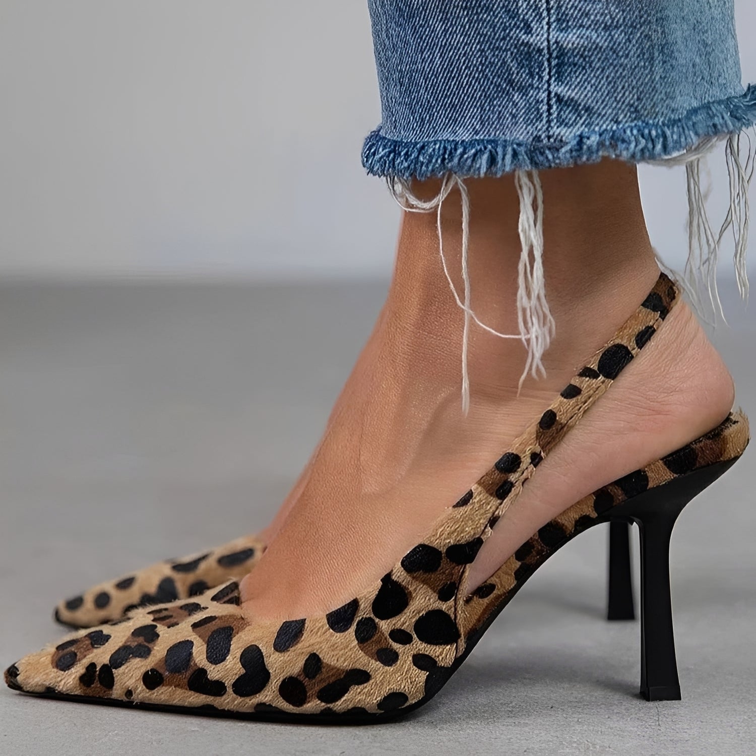 Anish - Moderne bedruckte Sandalen mit Absatz