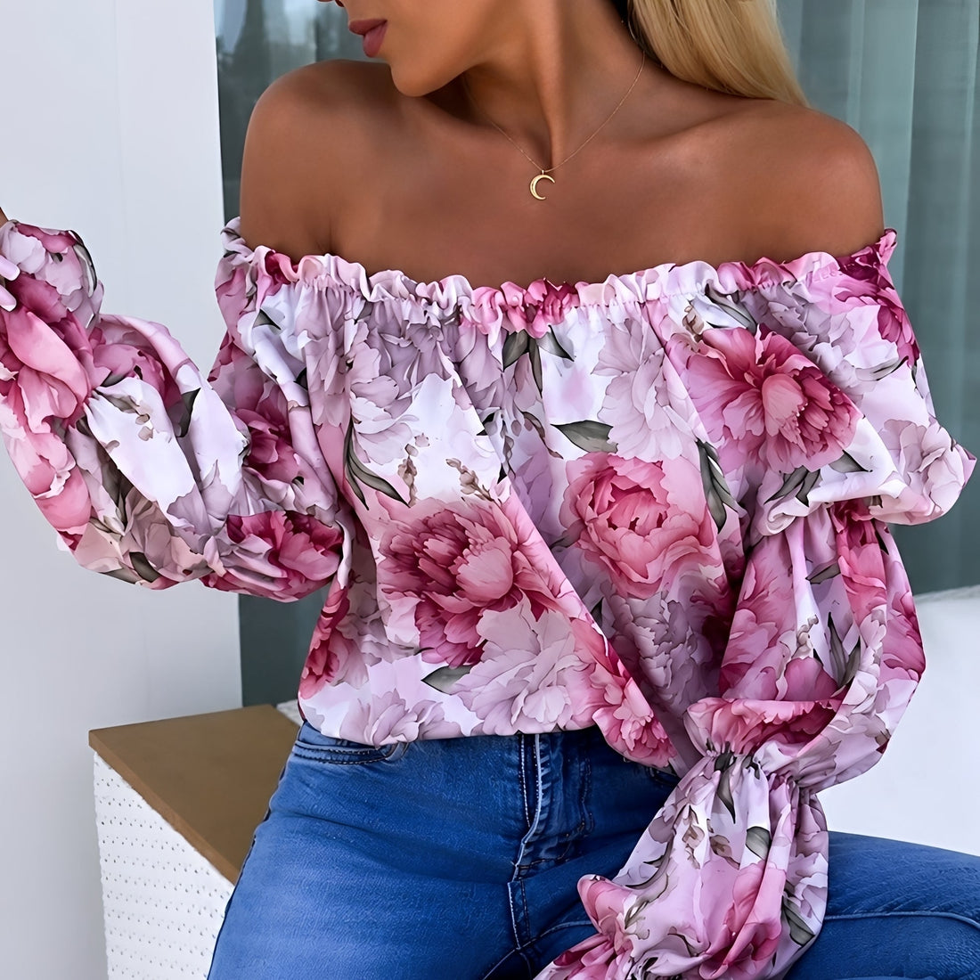 Priya - Elegante Bunte Bluse