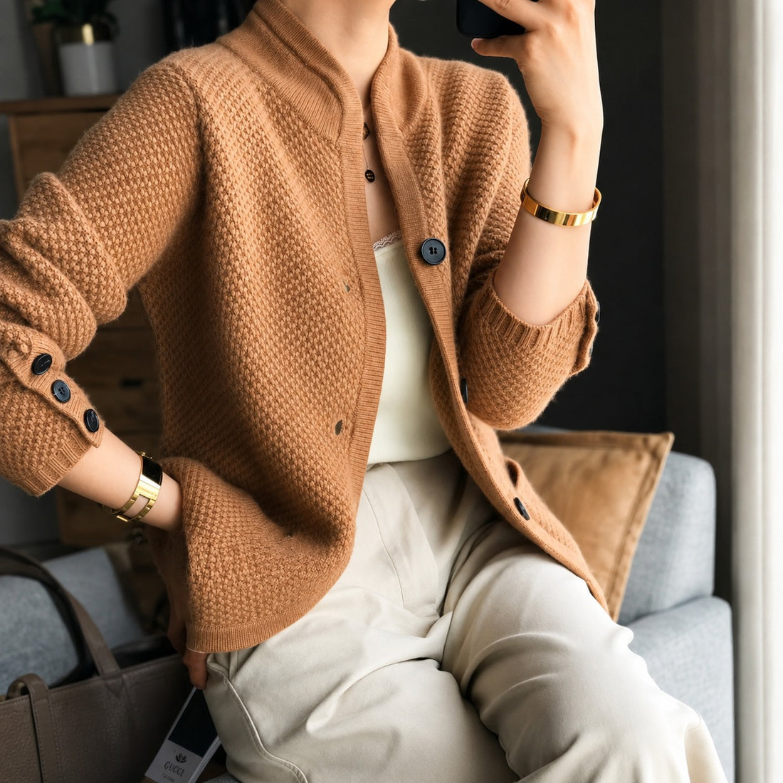 Edda - Warmer Cardigan mit Knöpfen