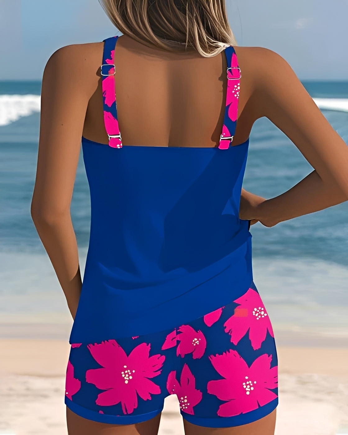 Mila - Tankini mit Blumendesign und Rundhals