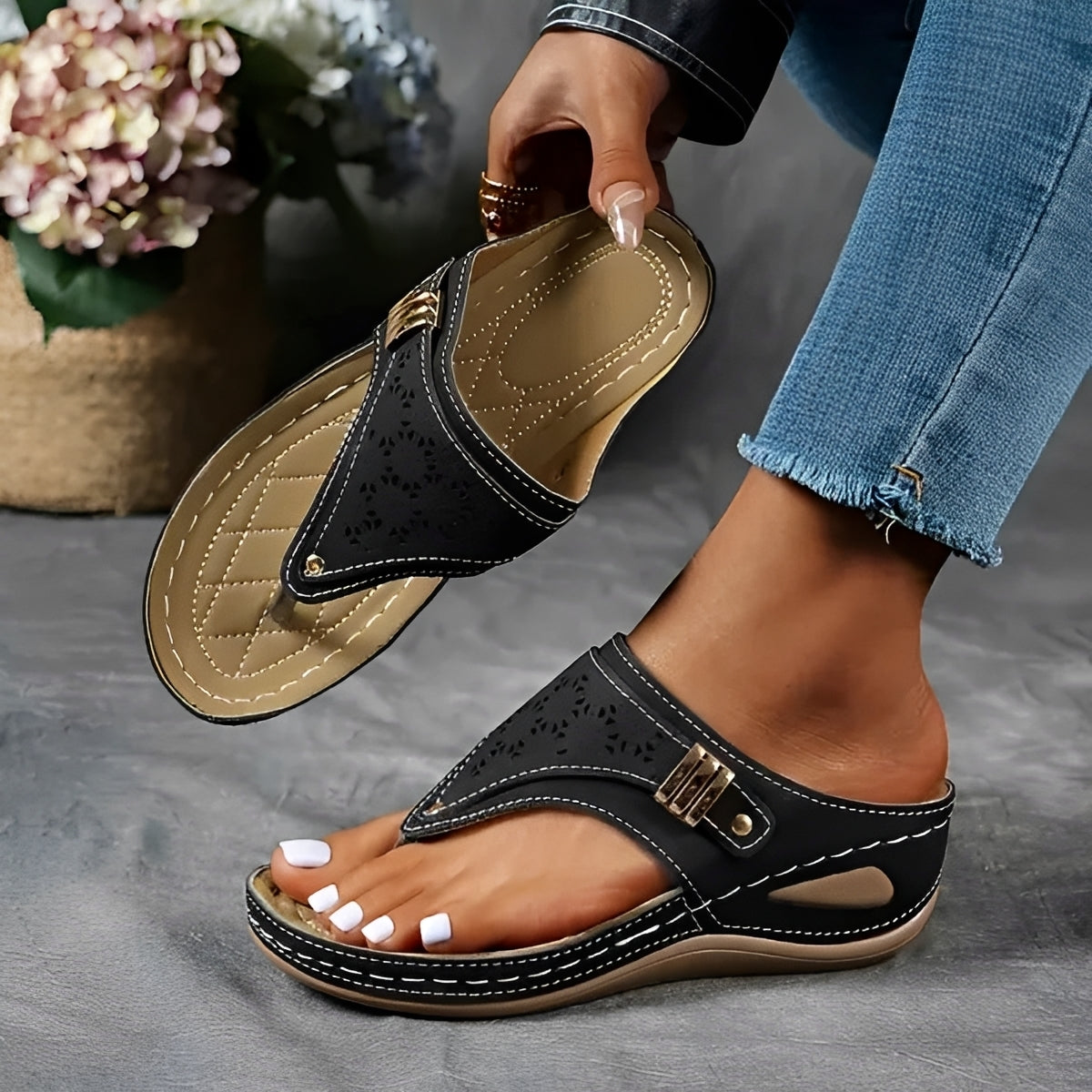 Marcel - Modische Plateau-Sandalen
