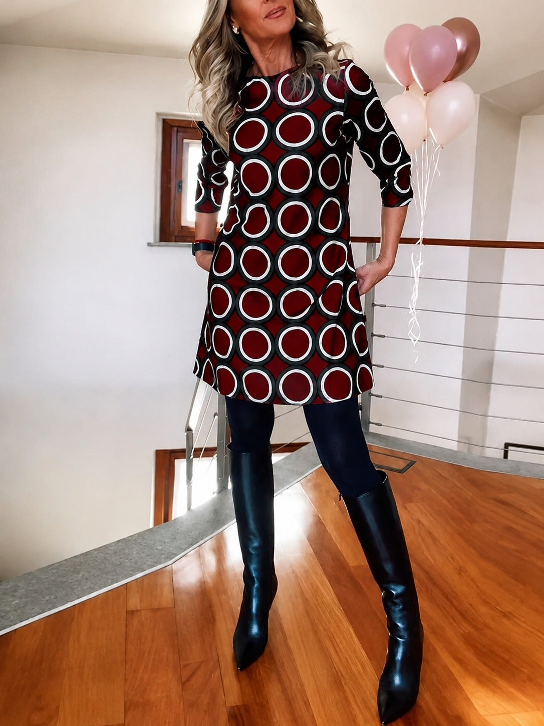 Daniela - Schickes Kleid mit halben Ärmeln