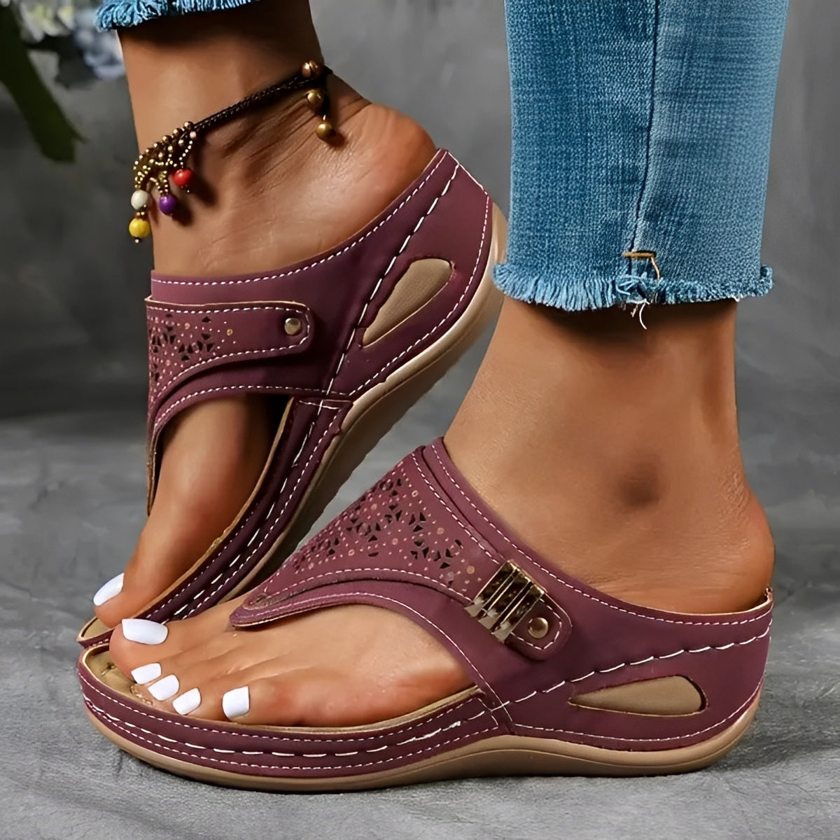 Marcel - Modische Plateau-Sandalen