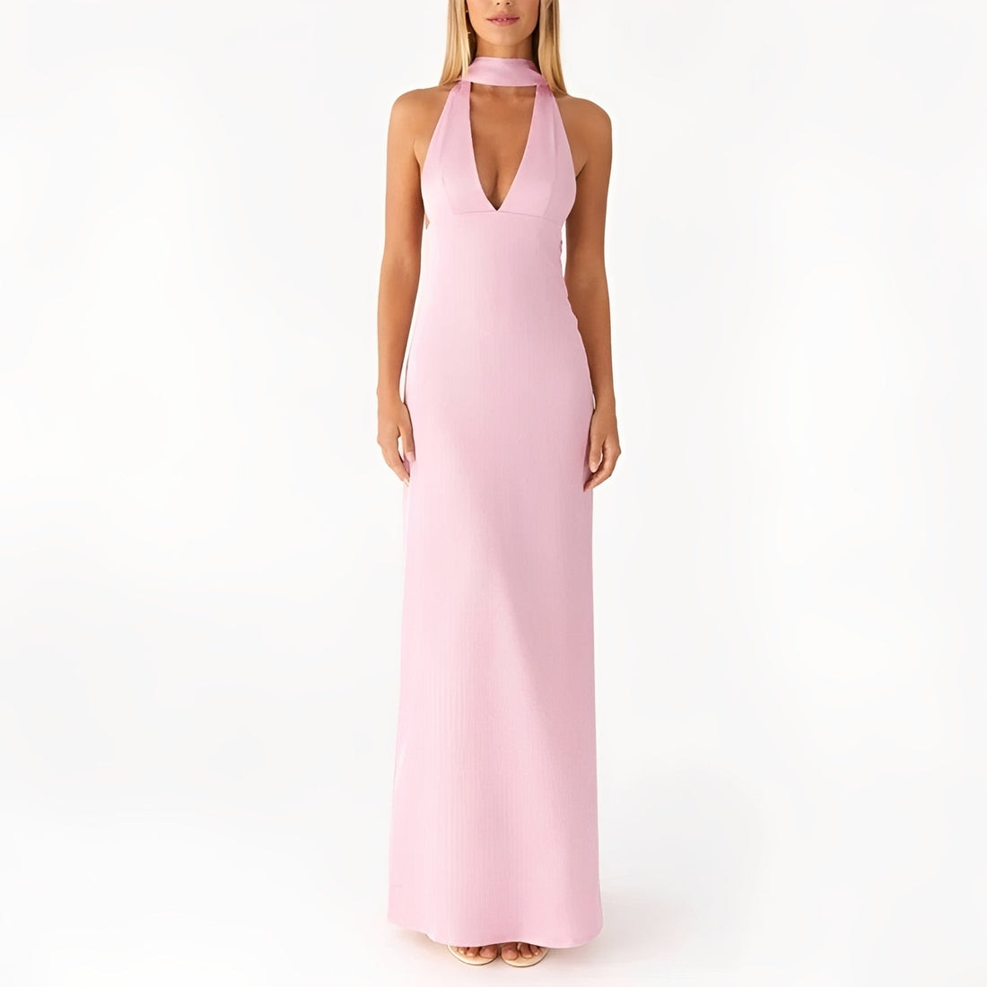 Amelie - Neckholderkleid in voller Länge