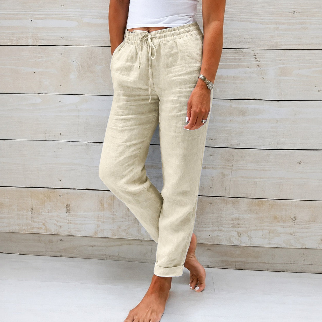 Dyan - Lässige Hose mit Kordelzug für Damen