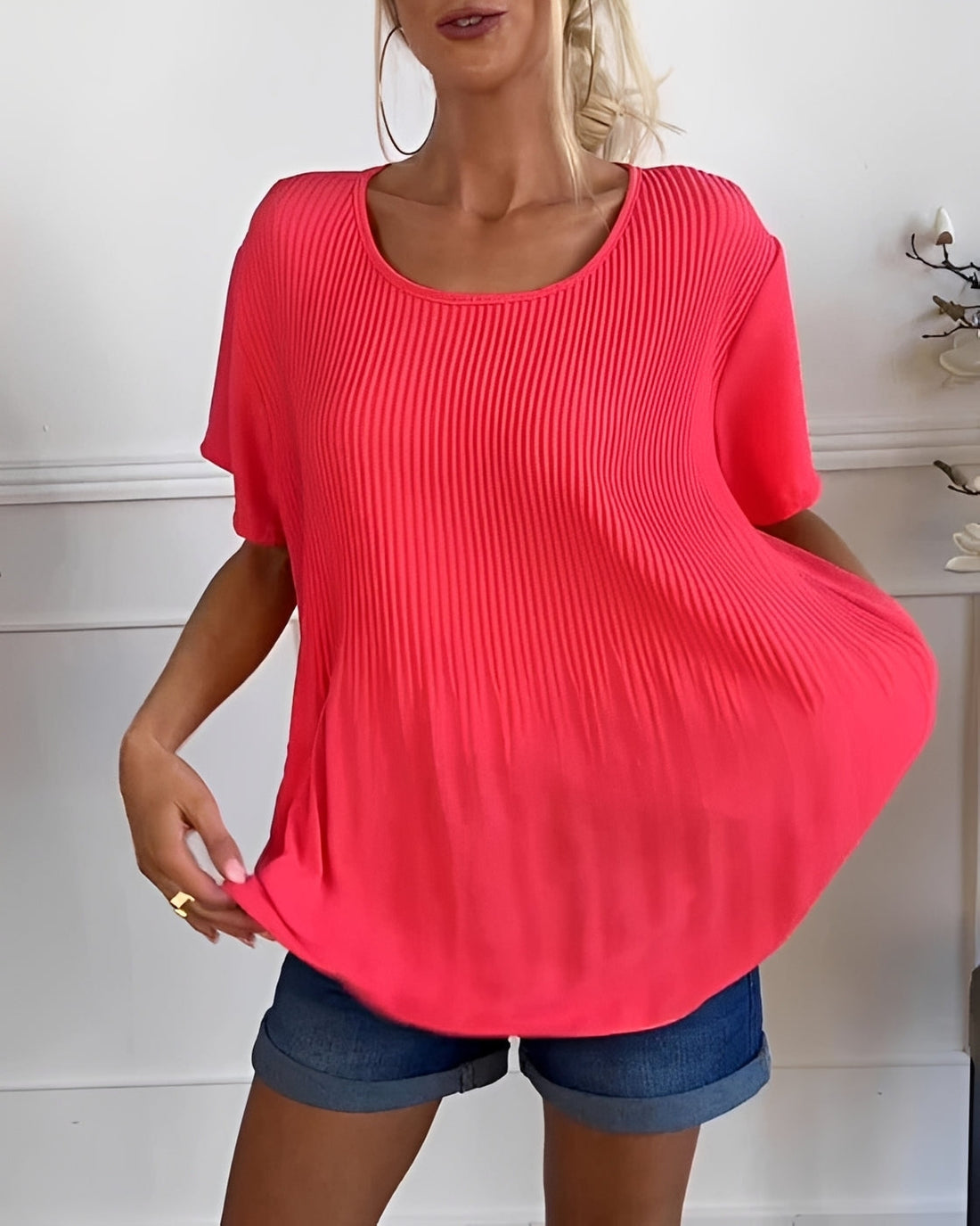 Faye - Lockere Bluse mit Raffungen