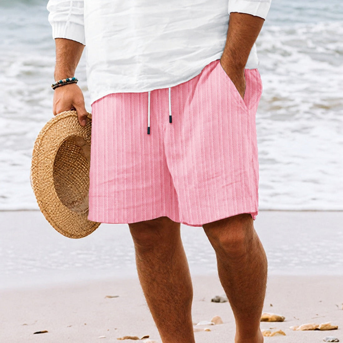 Simone - Bequeme Badeshorts mit Streifen