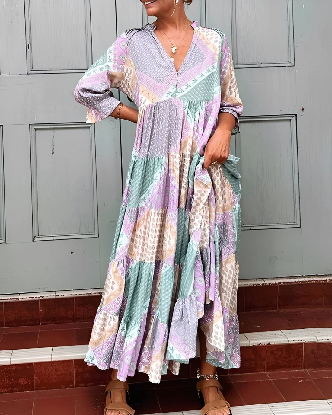 Kirsten - Schickes langärmliges Kleid