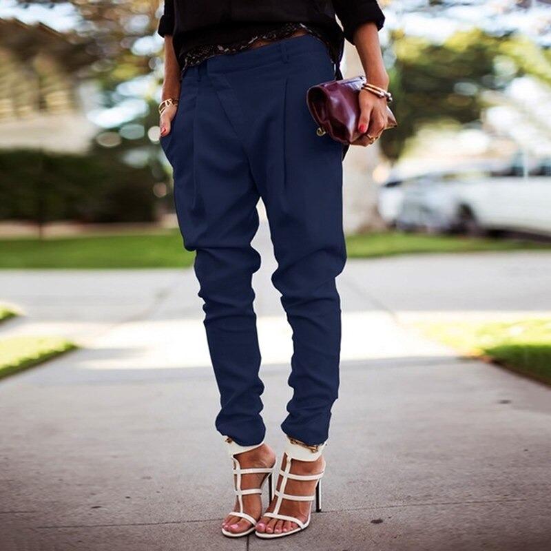 Piper - Damen Hose Hohe Taille Stilvoll mit Gürtel Stoffhose