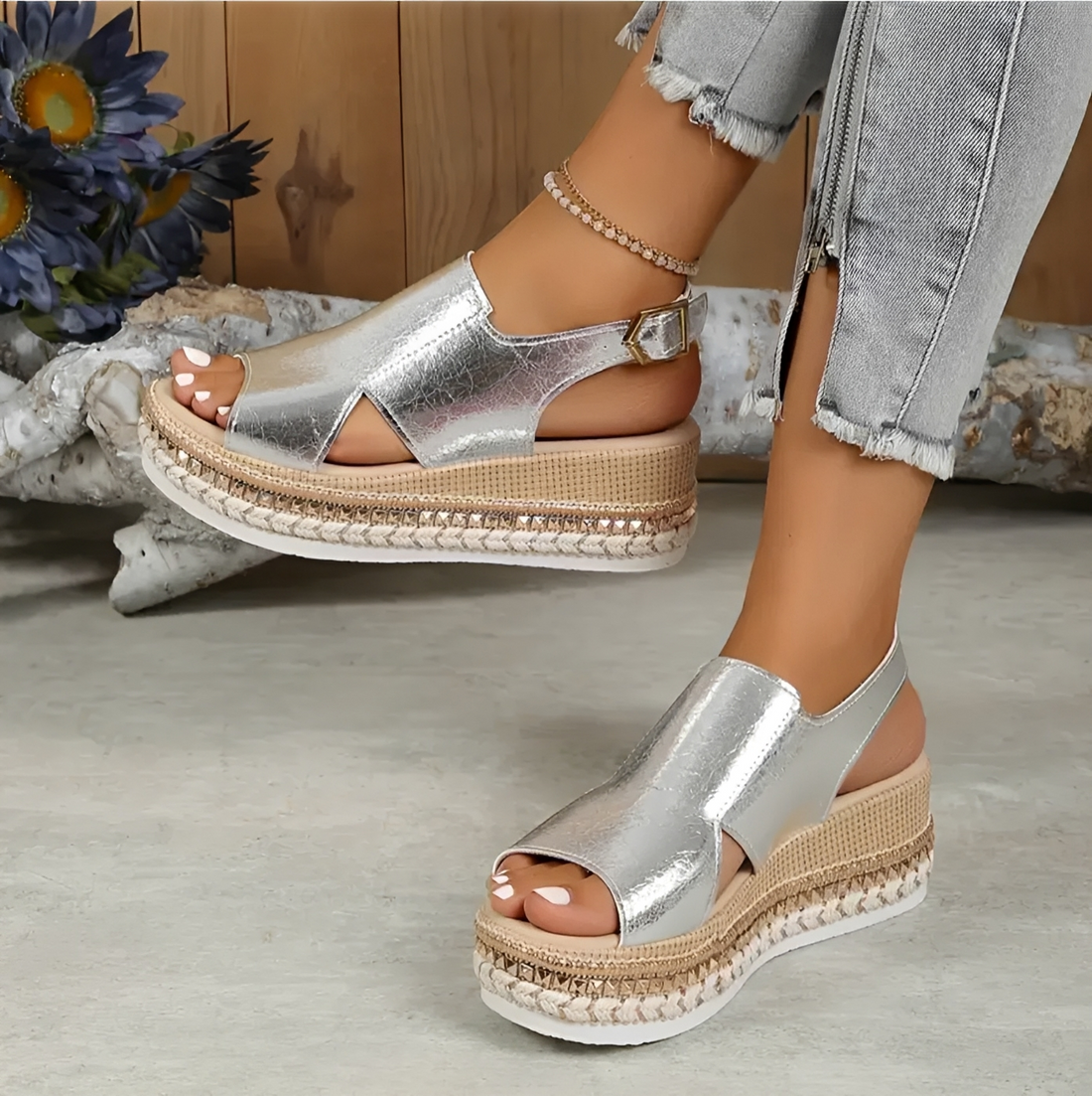 Yeshaine - Modische Damensandalen