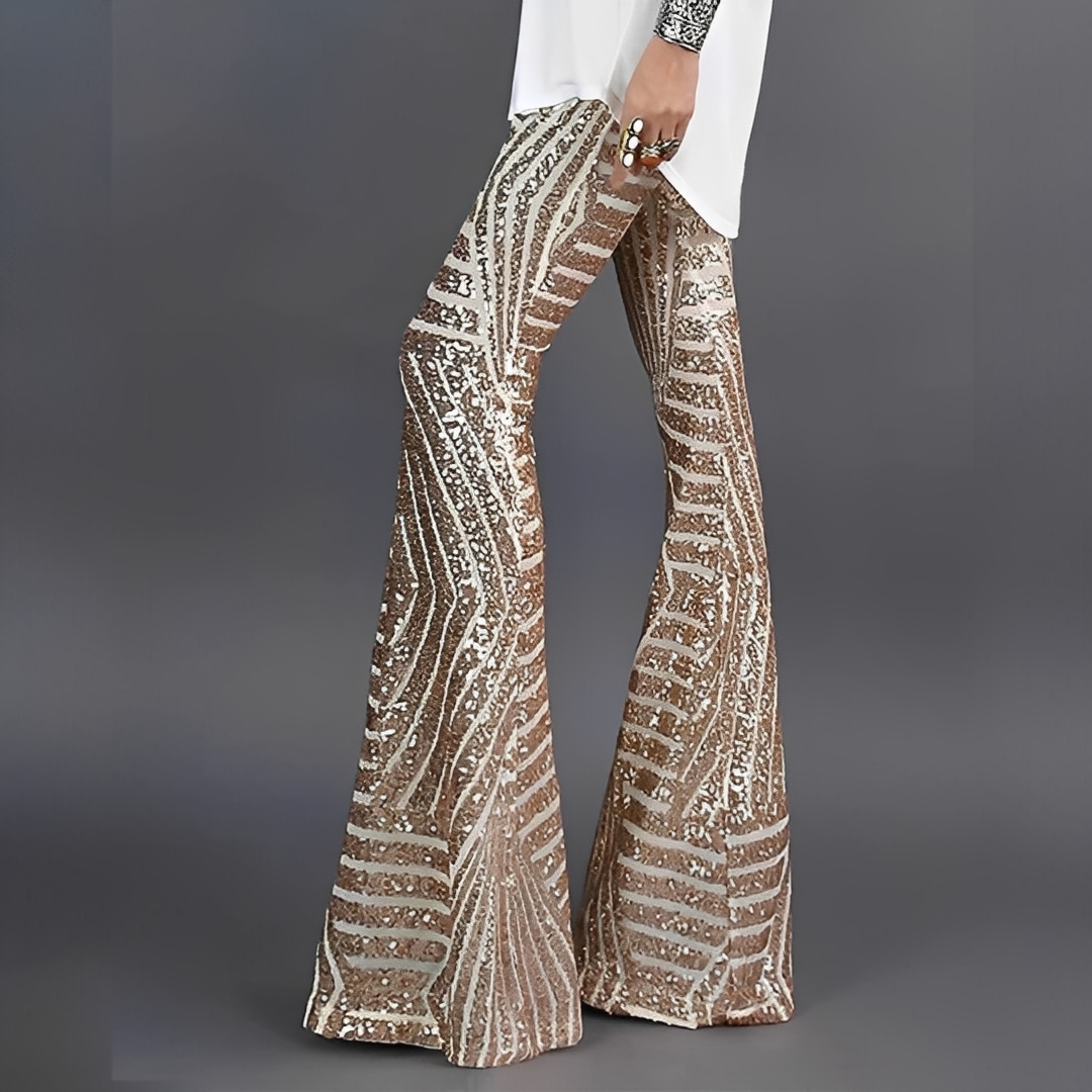 Charlita - Elegante Hose mit Pailletten für Damen
