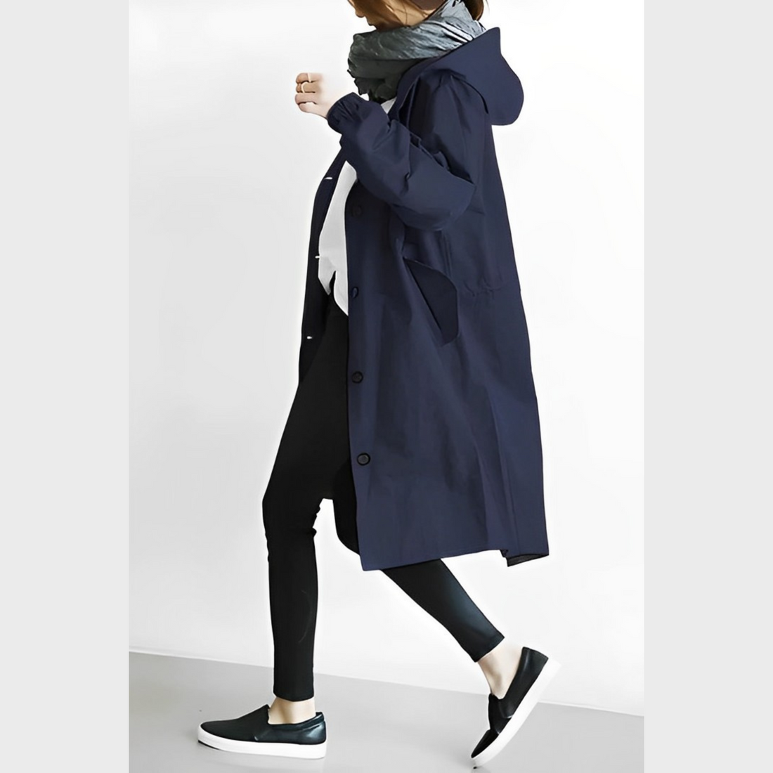 DuraCoat – Lange Jacke mit Kapuze