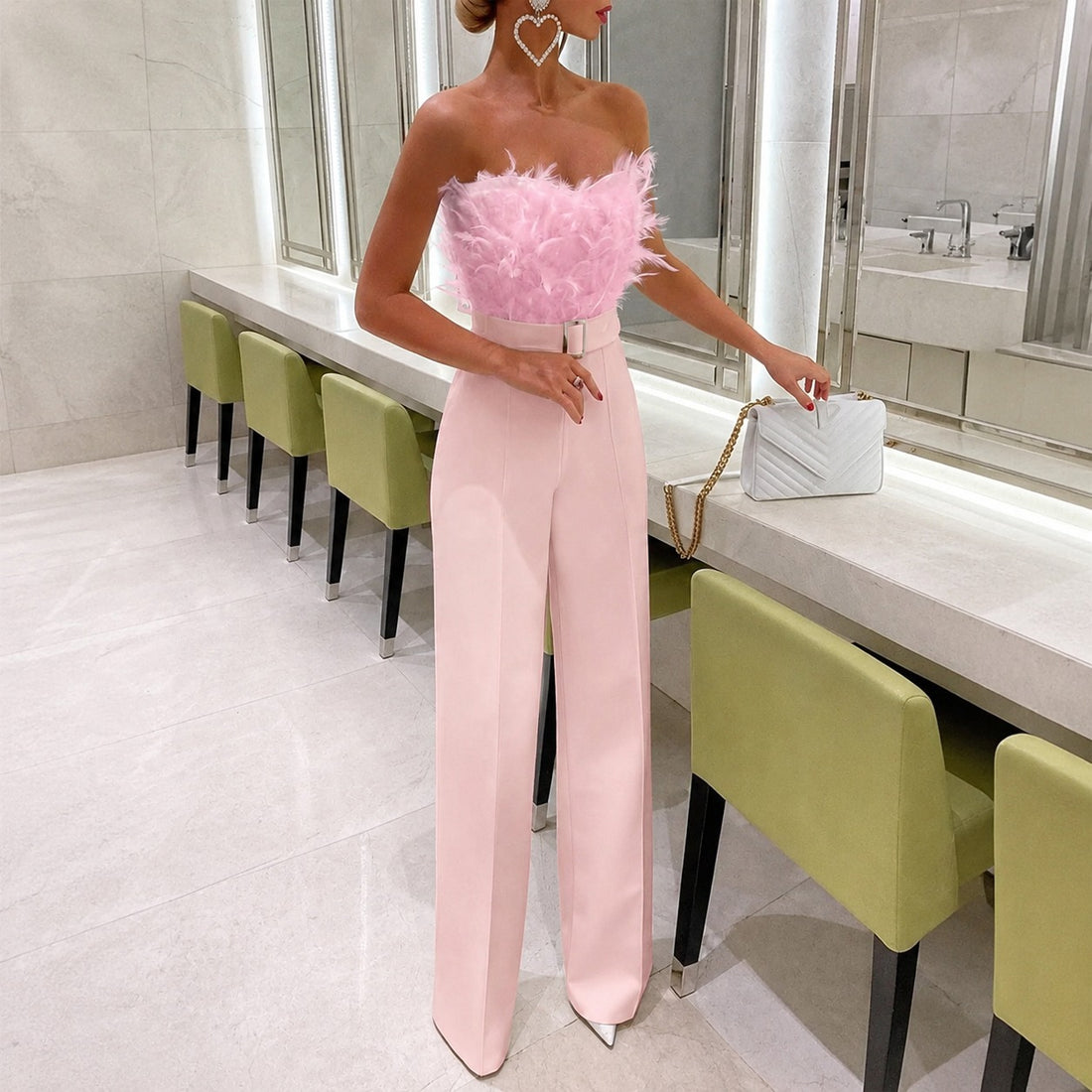 Frola - Stilvoller Jumpsuit mit Bandeau-Oberteil