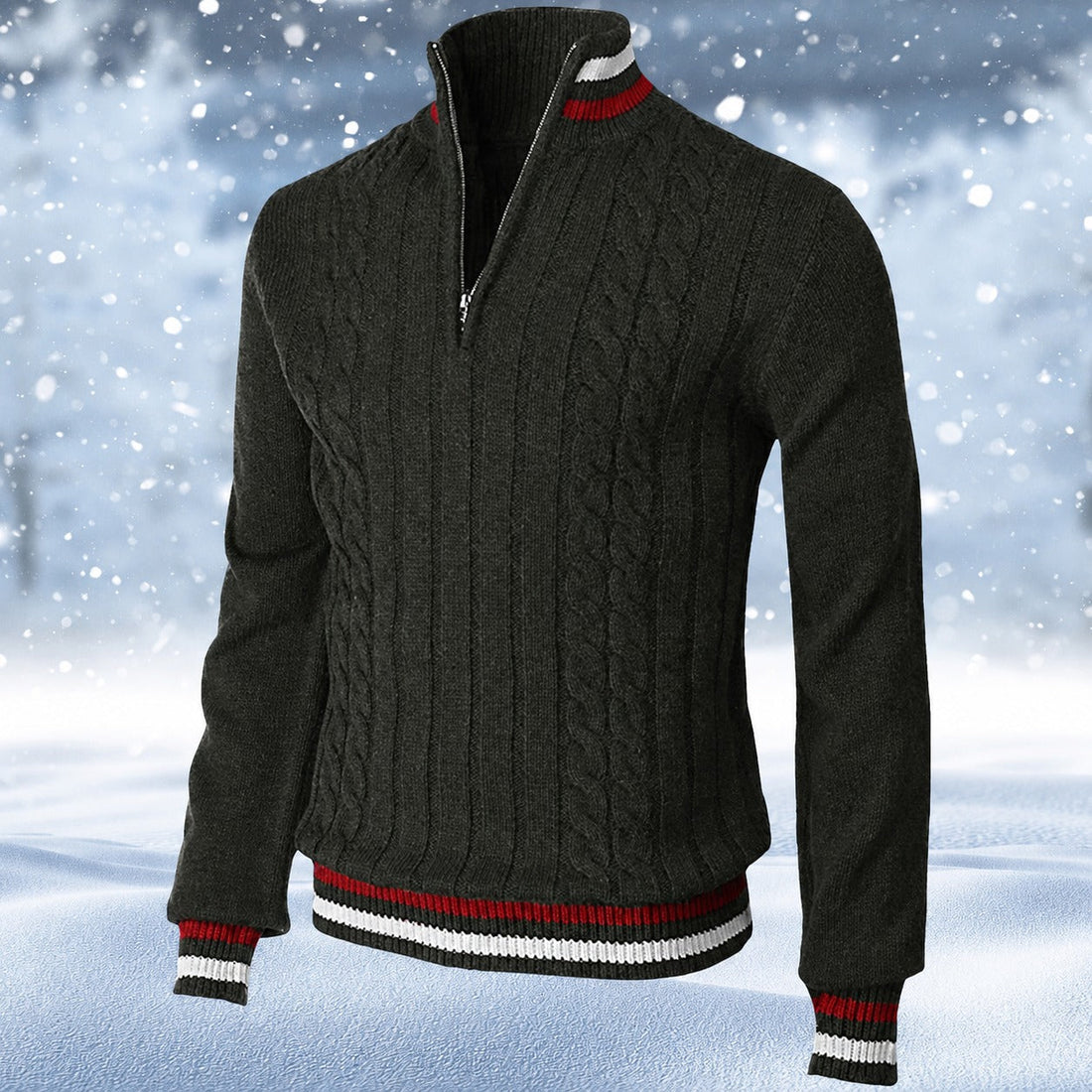 Ralph - Stilvoller Herrenpullover mit Zipper
