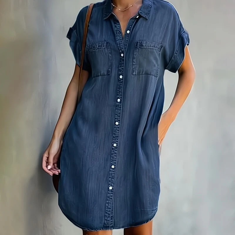 Delight – Lässiges Jeanskleid mit Knöpfen