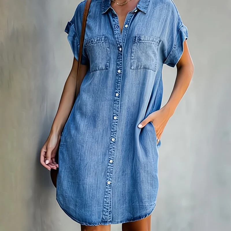 Delight – Lässiges Jeanskleid mit Knöpfen
