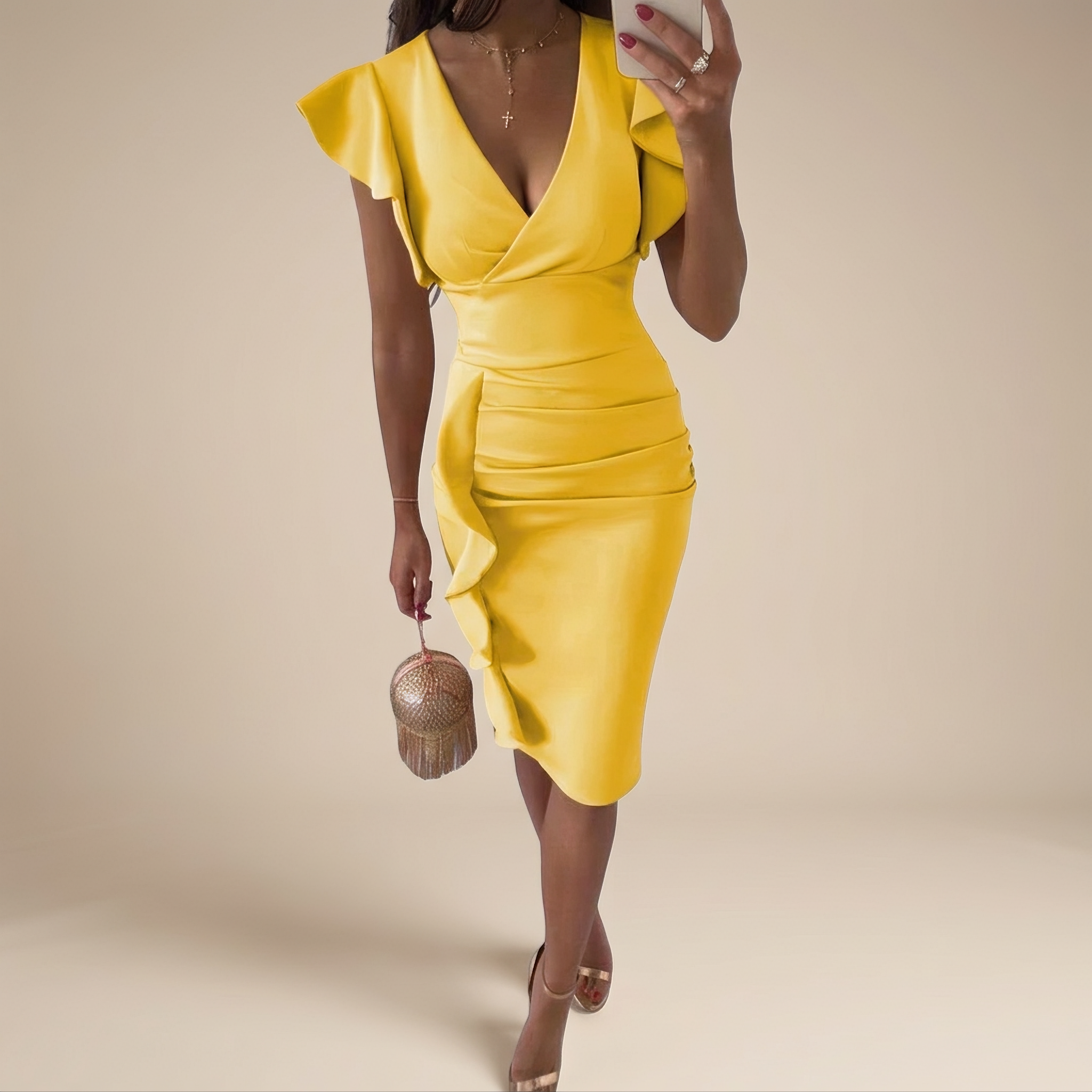 Marissa - Schickes Midi-Cocktailkleid