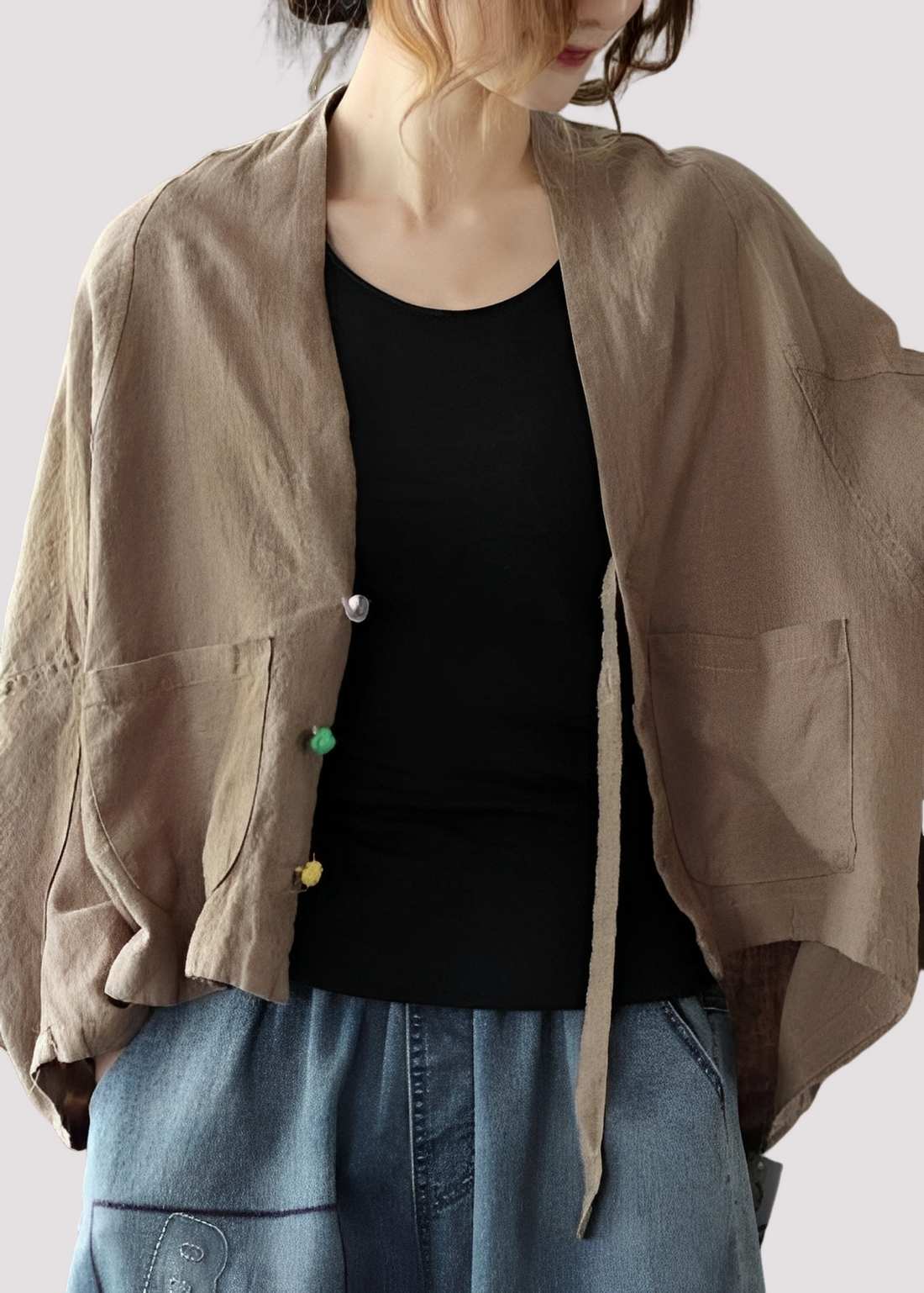 Tilly - Bequemer, locker geschnittener Cardigan mit Taschen für Damen