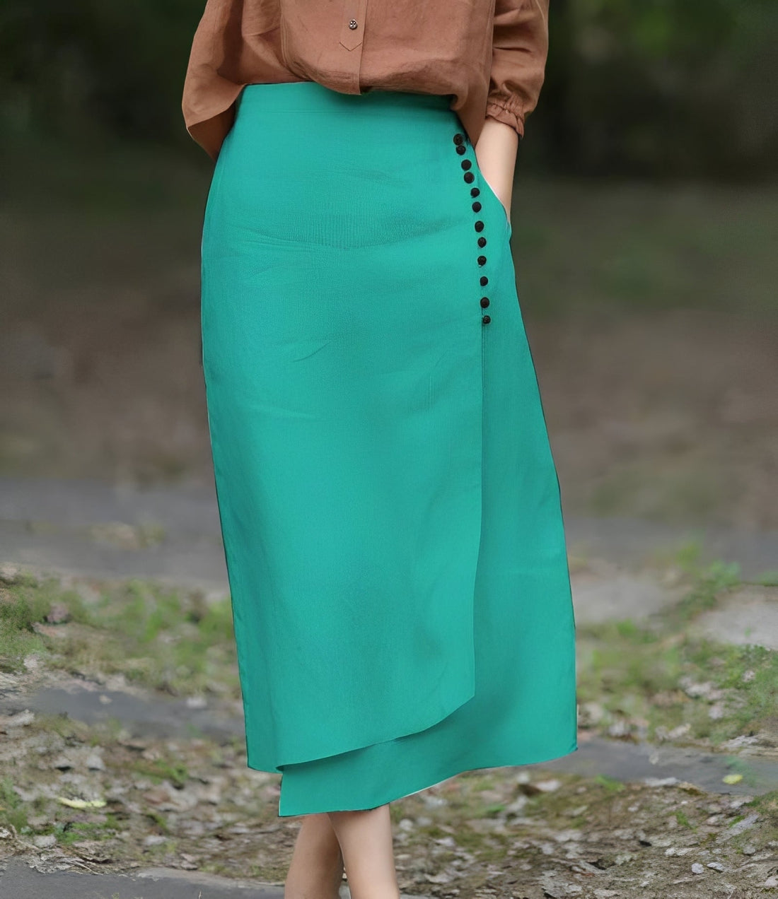 Manda - Eleganter asymmetrischer A-Linien-Rock für Damen