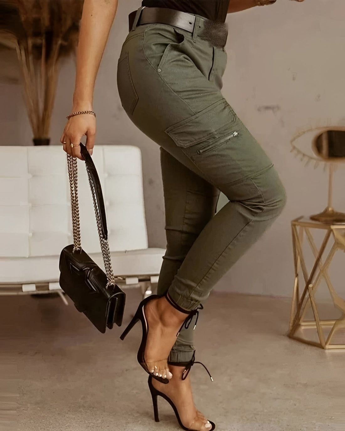 Jermaine - Stylische Slim-Cargo-Hosen