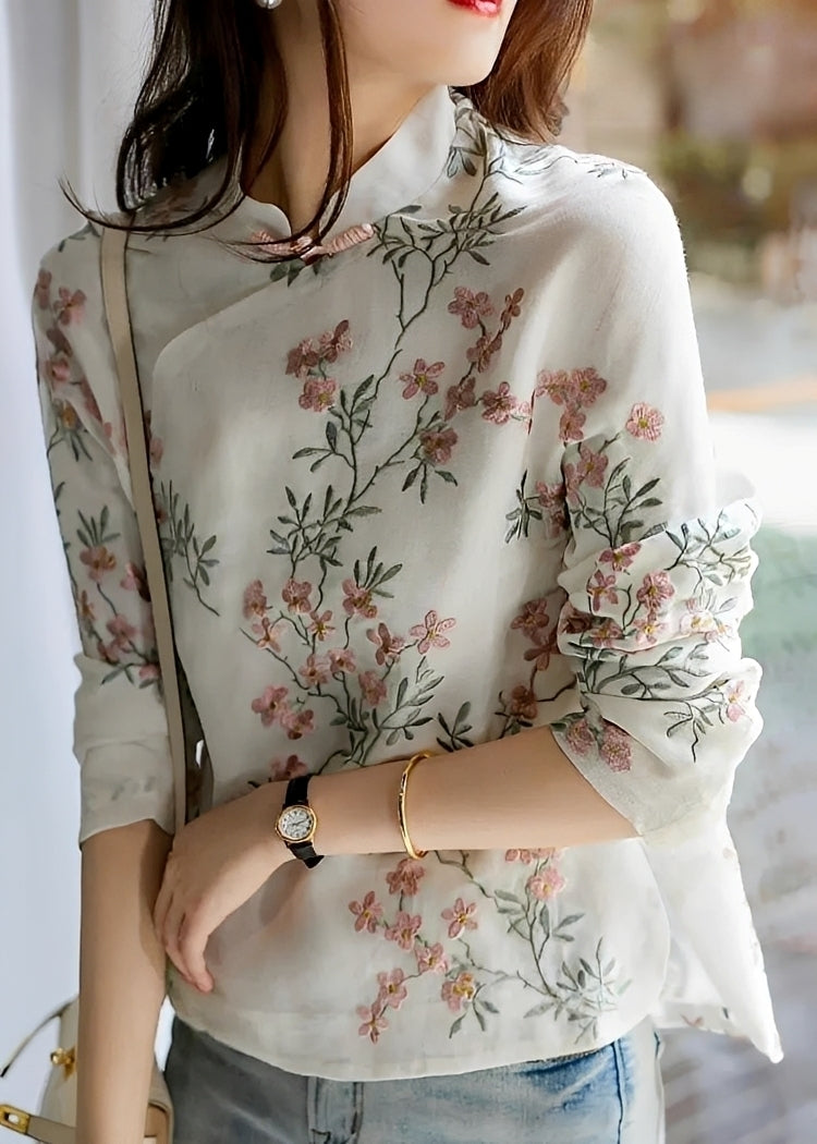 Margaret - Elegante Blumenbluse für Damen