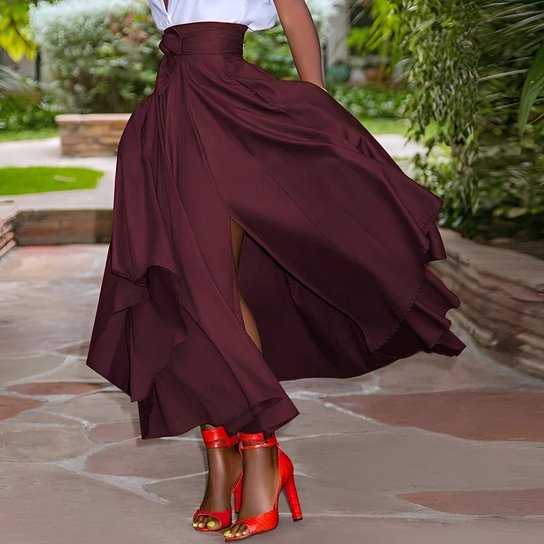 Sharmaine - Maxirock mit eleganten Falten