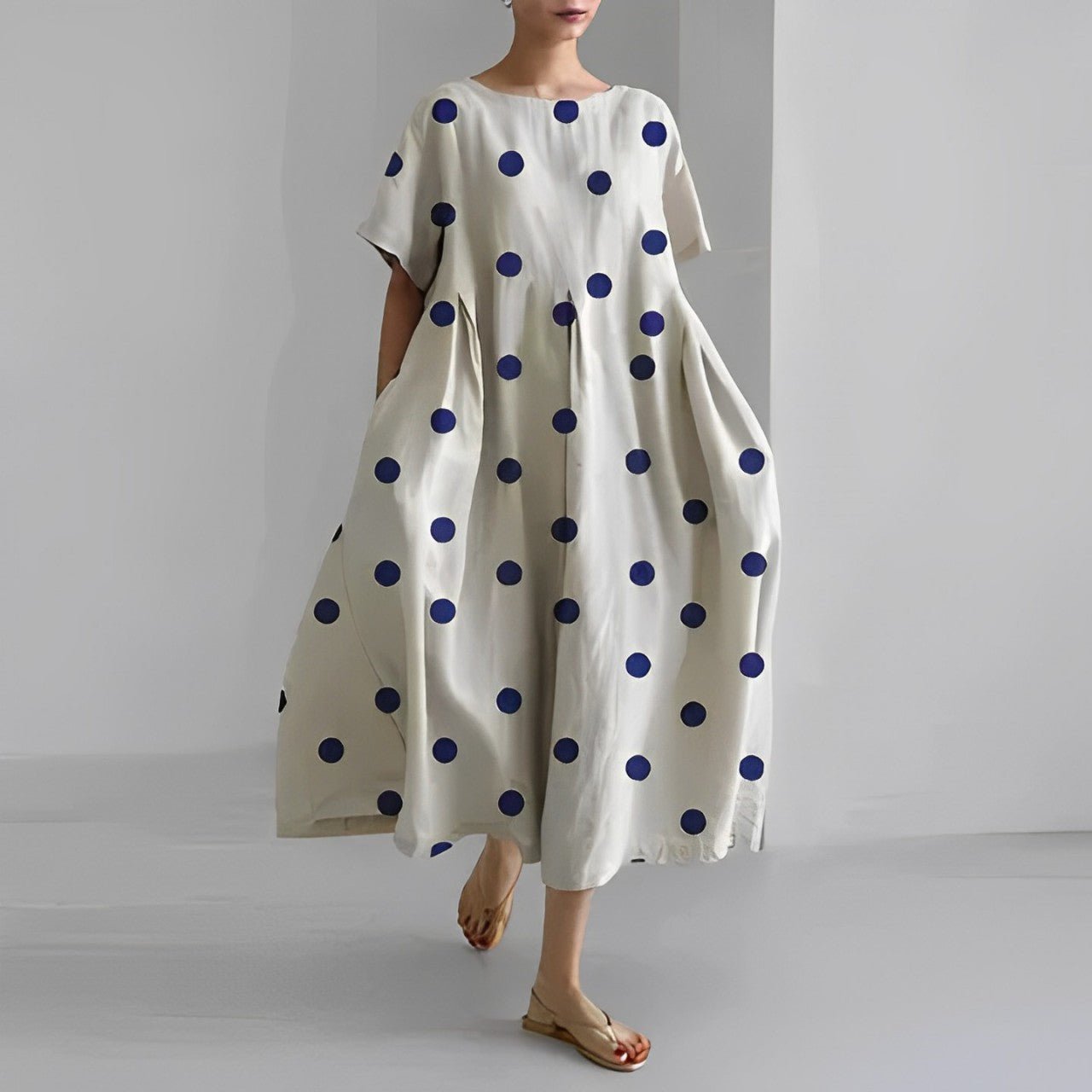 Naomi - Boho-Maxikleid mit Blumen, perfekt für den Frühling