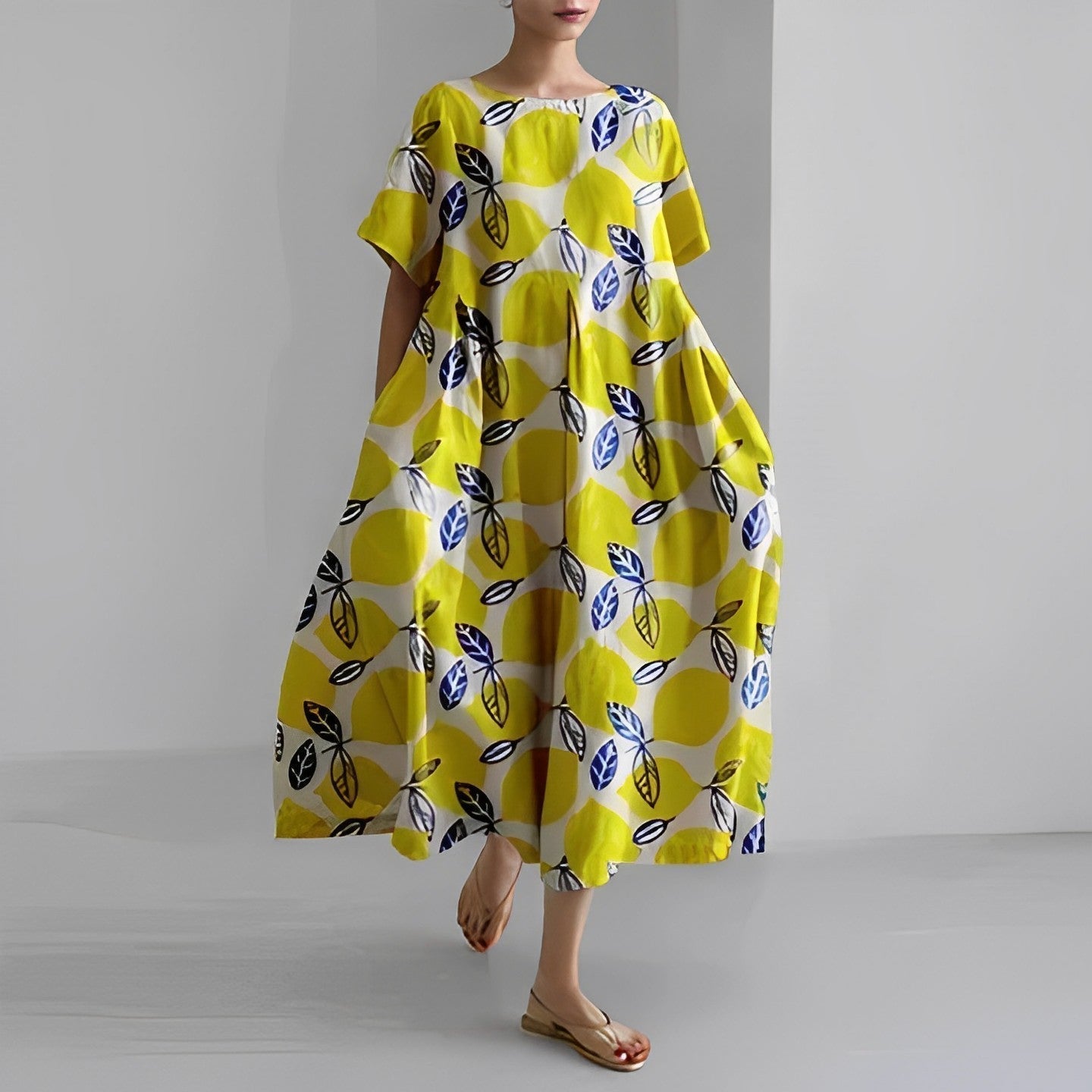 Naomi - Boho-Maxikleid mit Blumen, perfekt für den Frühling