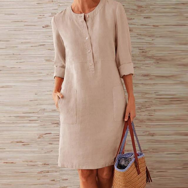 Raquel - Kleid mit langen Ärmeln aus Komfortmaterial