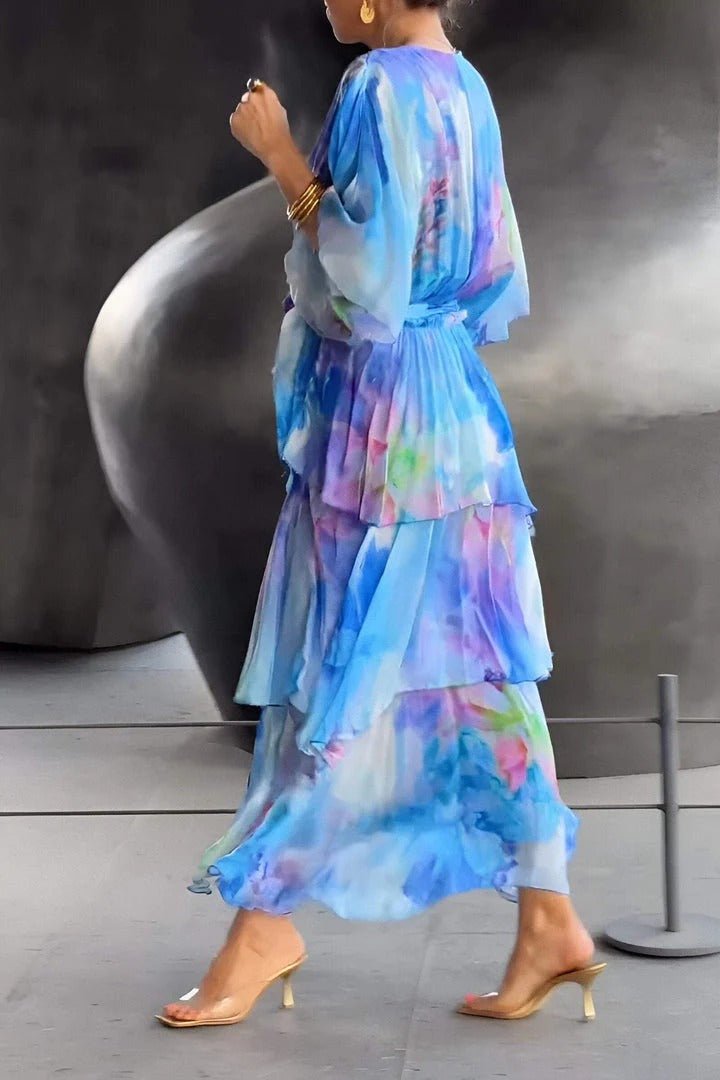Sarina - Elegantes langes Kleid in vielen Farben