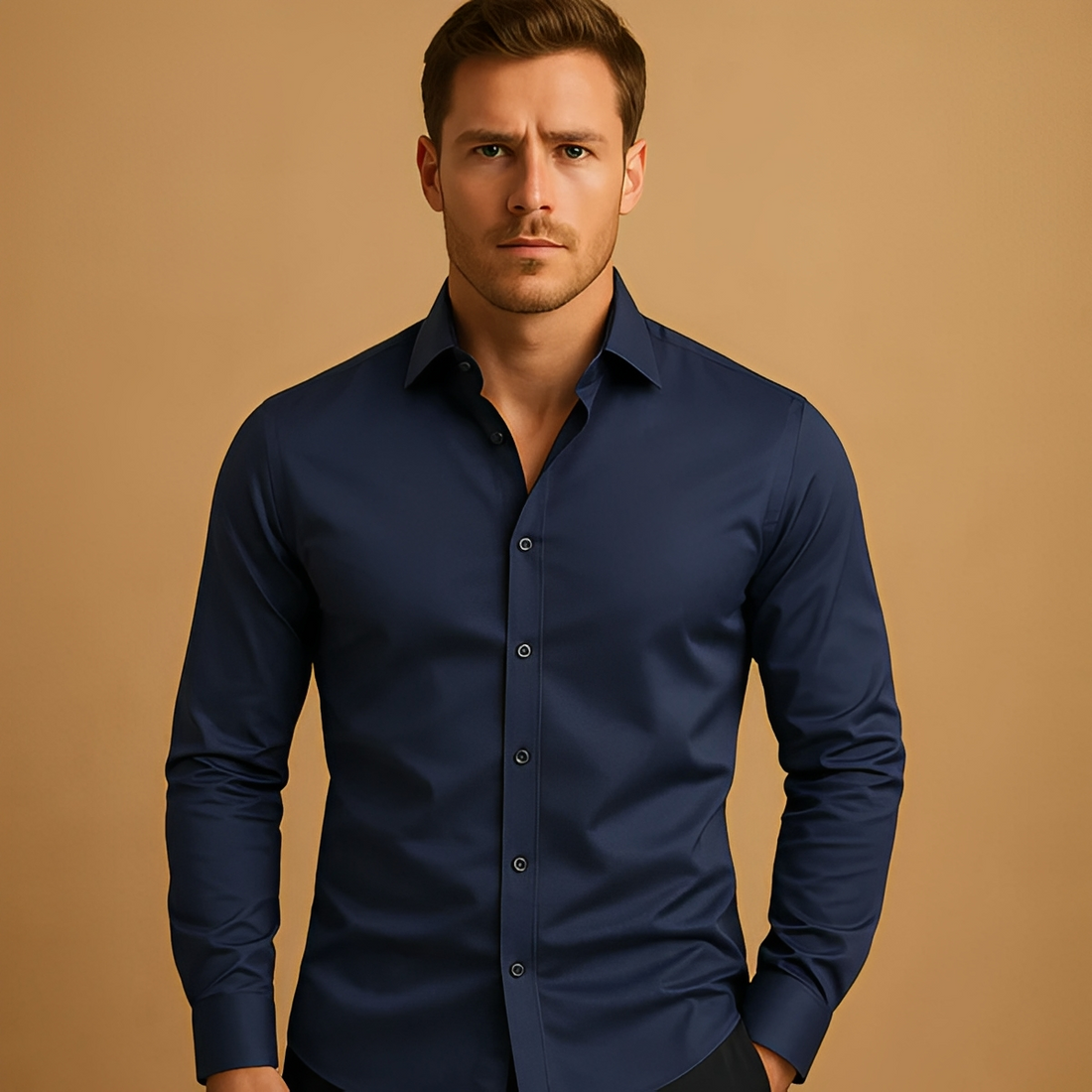 Aldous - Hemd mit Stretch-Formal-Fit-Schnitt für Herren